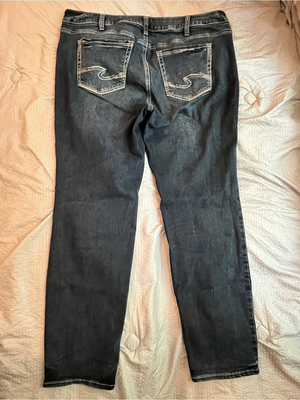 Silver Suki Jeans Size 18/L31 Straight Leg Women's Medium Wash Blue - Picture 16 of 16
